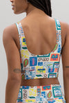 Bustier Print Paradiso | Hey Honey Yoga & Active Wear