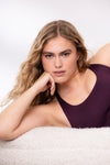 Criss-Cross Bra Unicolor Wine | Hey Honey Yoga & Active Wear