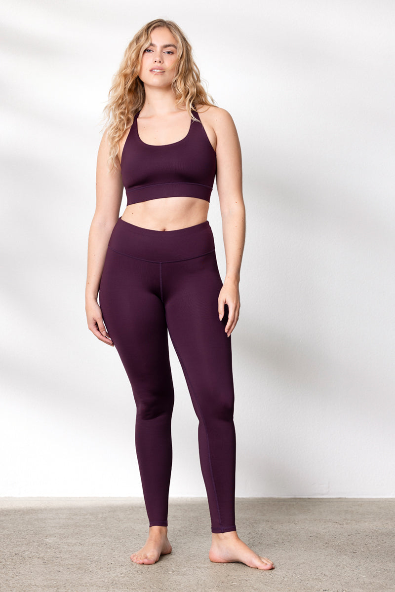 Leggings Wine | Hey Honey Yoga & Active Wear