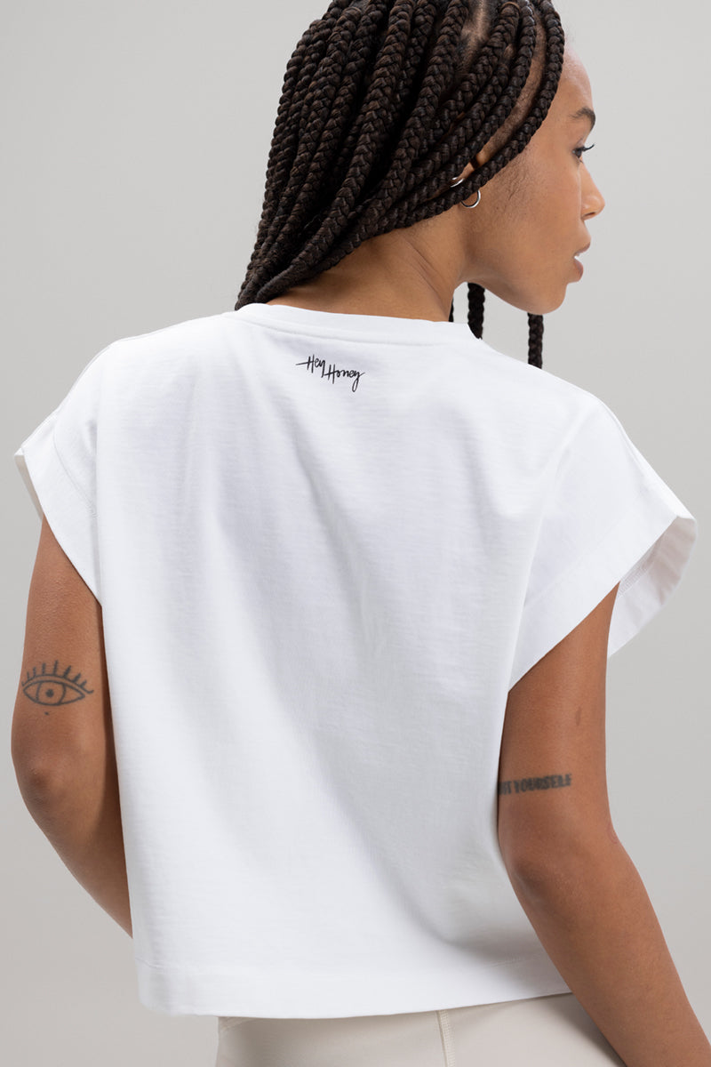 Cropped Shirt DAYANDNIGHT | Hey Honey Yoga & Active Wear