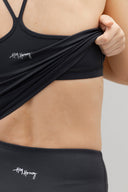 Longline Bustier Always Dressed Black | Hey Honey & Active Wear