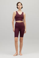 Biker Ribbed Wine | Hey Honey & Active Wear