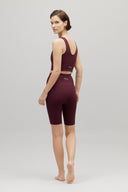Biker Ribbed Wine | Hey Honey & Active Wear