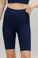 Biker Ribbed Blue Depth | Hey Honey & Active Wear