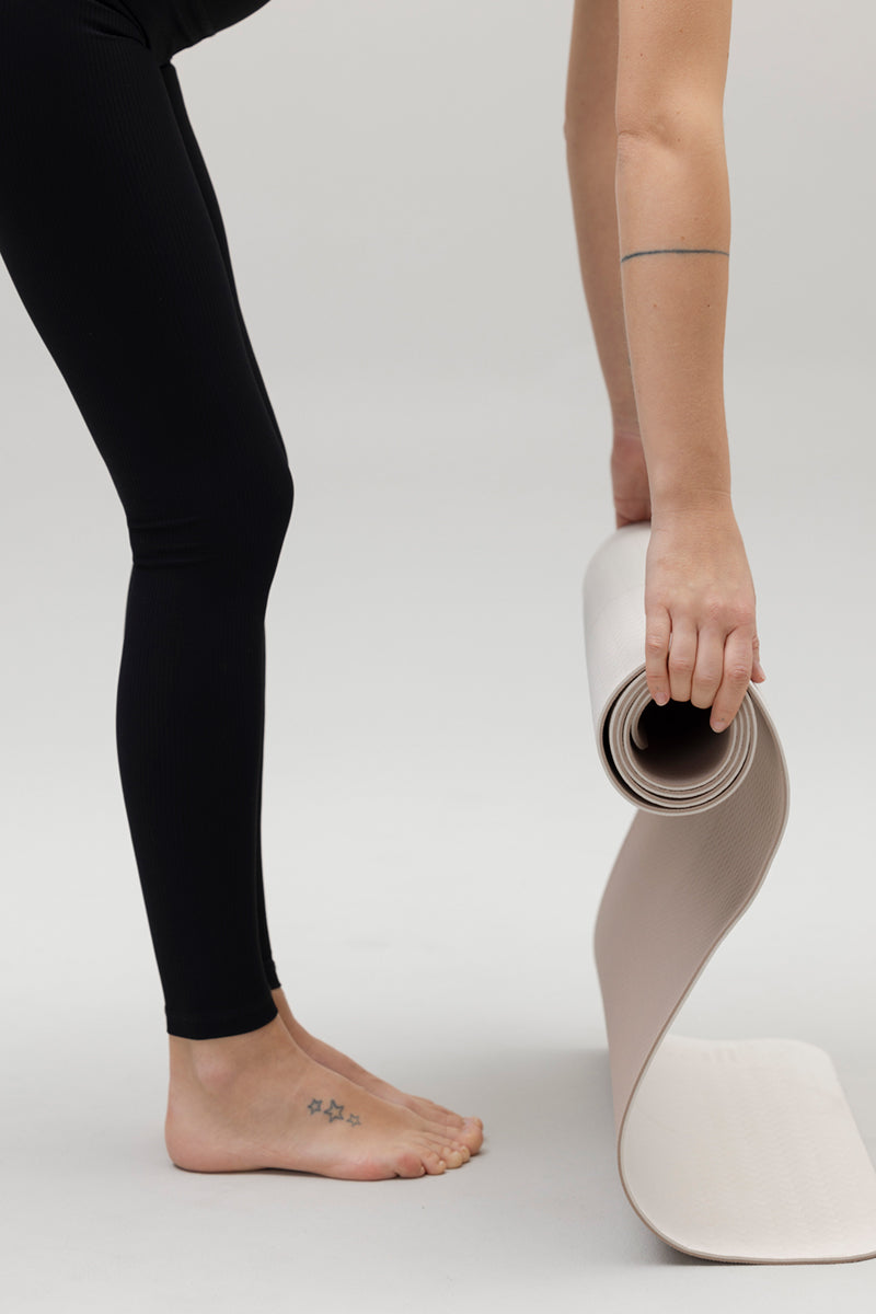 High Waist Leggings Ribbed Black | Hey Honey & Active Wear