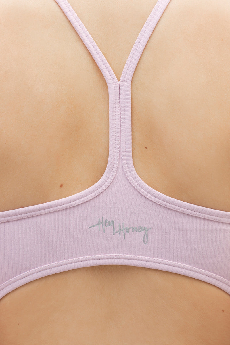 One Piece Ribbed Dawn Pink | Hey Honey & Active Wear