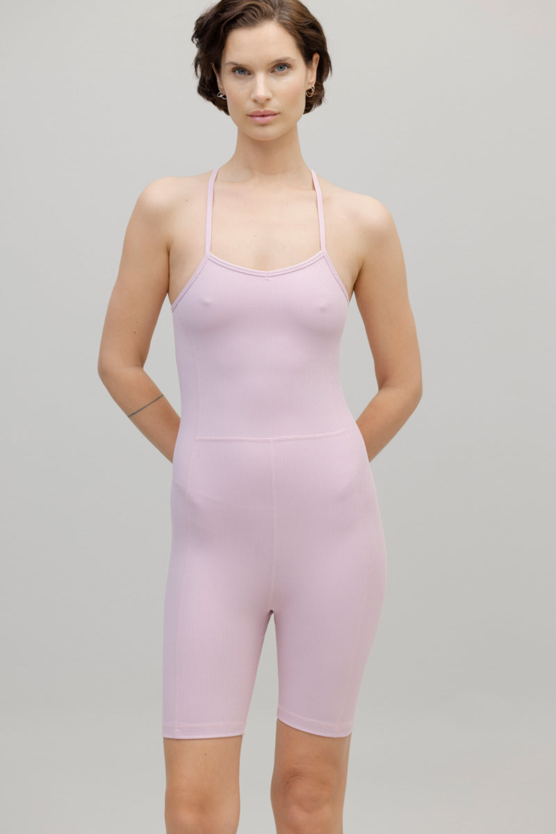 One Piece Ribbed Dawn Pink | Hey Honey & Active Wear
