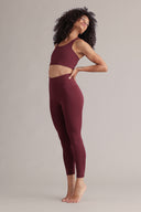 Leggings Cropped Always Dressed Italian Plum | Hey Honey & Active Wear