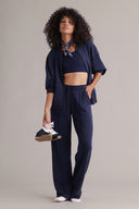 Lux Bomber Jacket Baritone Blue | Hey Honey & Active Wear