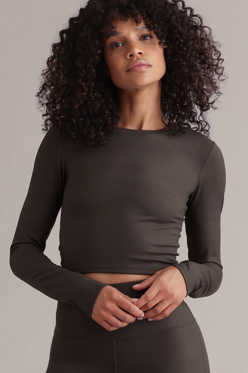 Longsleeve Cropped Always Dressed Forest Night | Hey Honey & Active Wear