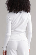 Longsleeve Pointelle White | Hey Honey & Active Wear