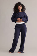 Cozy Sweat Baritone Blue Set | Hey Honey & Active Wear