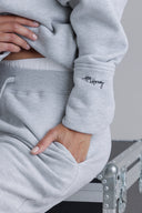 Cozy Hoodie Long Cuffs Grey Melange | Hey Honey & Active Wear