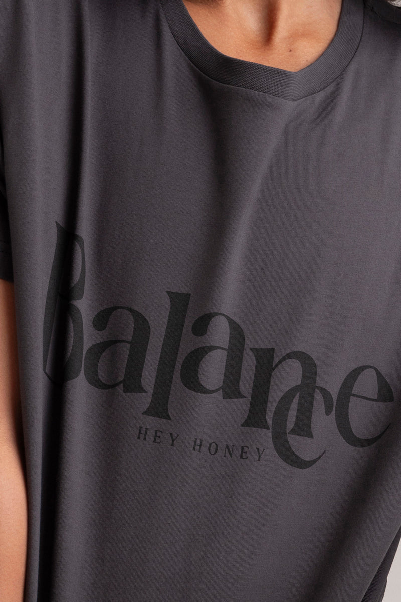 T-Shirt Balance Black Whole | Hey Honey & Active Wear
