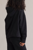 Cozy Hoodie Long Cuffs Black | Hey Honey & Active Wear