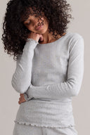 Long Pants Pointelle Grey Melange | Hey Honey & Active Wear