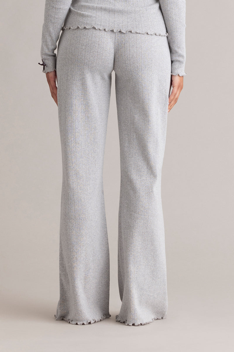 Long Pants Pointelle Grey Melange | Hey Honey & Active Wear