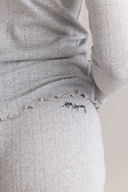 Long Pants Pointelle Grey Melange | Hey Honey & Active Wear