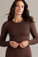 Longsleeve Cropped Always Dressed Soft Brown | Hey Honey & Active Wear