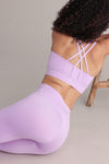 Criss-Cross Bra Unicolor Lilac Breeze | Hey Honey Yoga & Active Wear