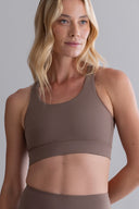 Criss-Cross Bra Cotton Touch Taupe
