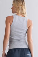 Rib Tank Grey Melange | Hey Honey & Active Wear