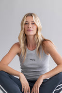Rib Tank Grey Melange | Hey Honey & Active Wear