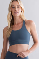 Criss-Cross Bra Cotton Touch Teal | Hey Honey & Active Wear
