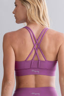 Criss-Cross Bra Striking Purple | Hey Honey & Active Wear