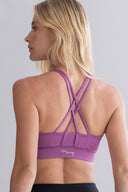 Criss-Cross Bra Striking Purple | Hey Honey & Active Wear