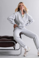 Cuff Sweat Pants Grey Melange | Hey Honey & Active Wear