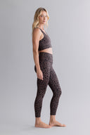 Leggings Cropped Mono Leo Soft Brown | Hey Honey & Active Wear