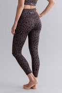 Leggings Cropped Mono Leo Soft Brown | Hey Honey & Active Wear