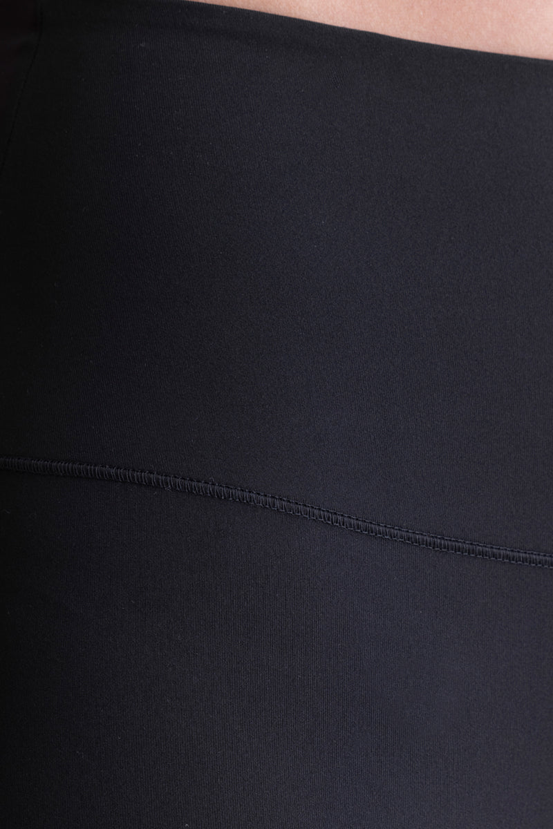 High Waist Biker Cotton Touch Black