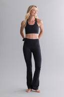 Leggings Flared Cotton Touch Black | Hey Honey & Active Wear