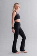 Leggings Flared Cotton Touch Black | Hey Honey & Active Wear