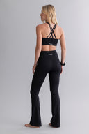 Leggings Flared Cotton Touch Black | Hey Honey & Active Wear