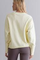Open Edge Sweater Pastel Yellow | Hey Honey & Active Wear