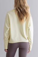 Open Edge Sweater Pastel Yellow | Hey Honey & Active Wear