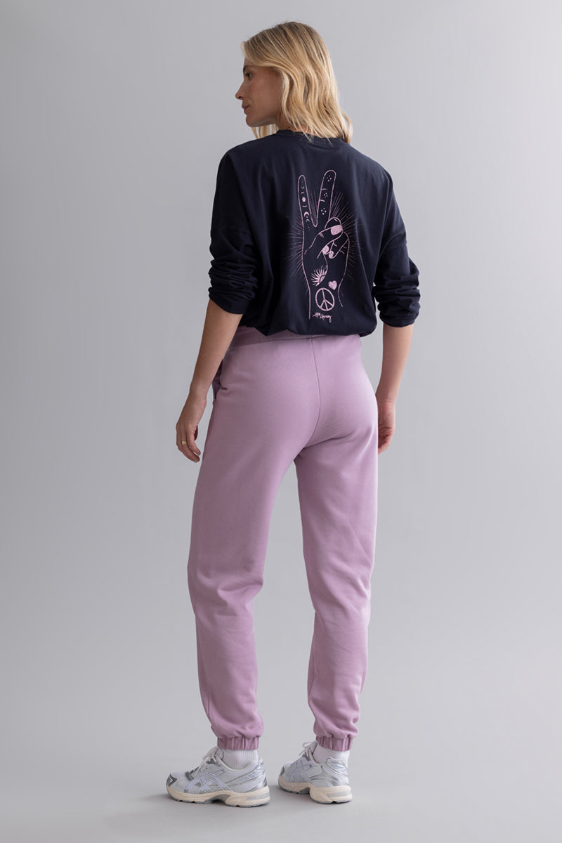 Cuff Sweat Pants Mauve | Hey Honey