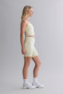 Longline Tank Ribbed Pastel Yellow | Hey Honey & Active Wear