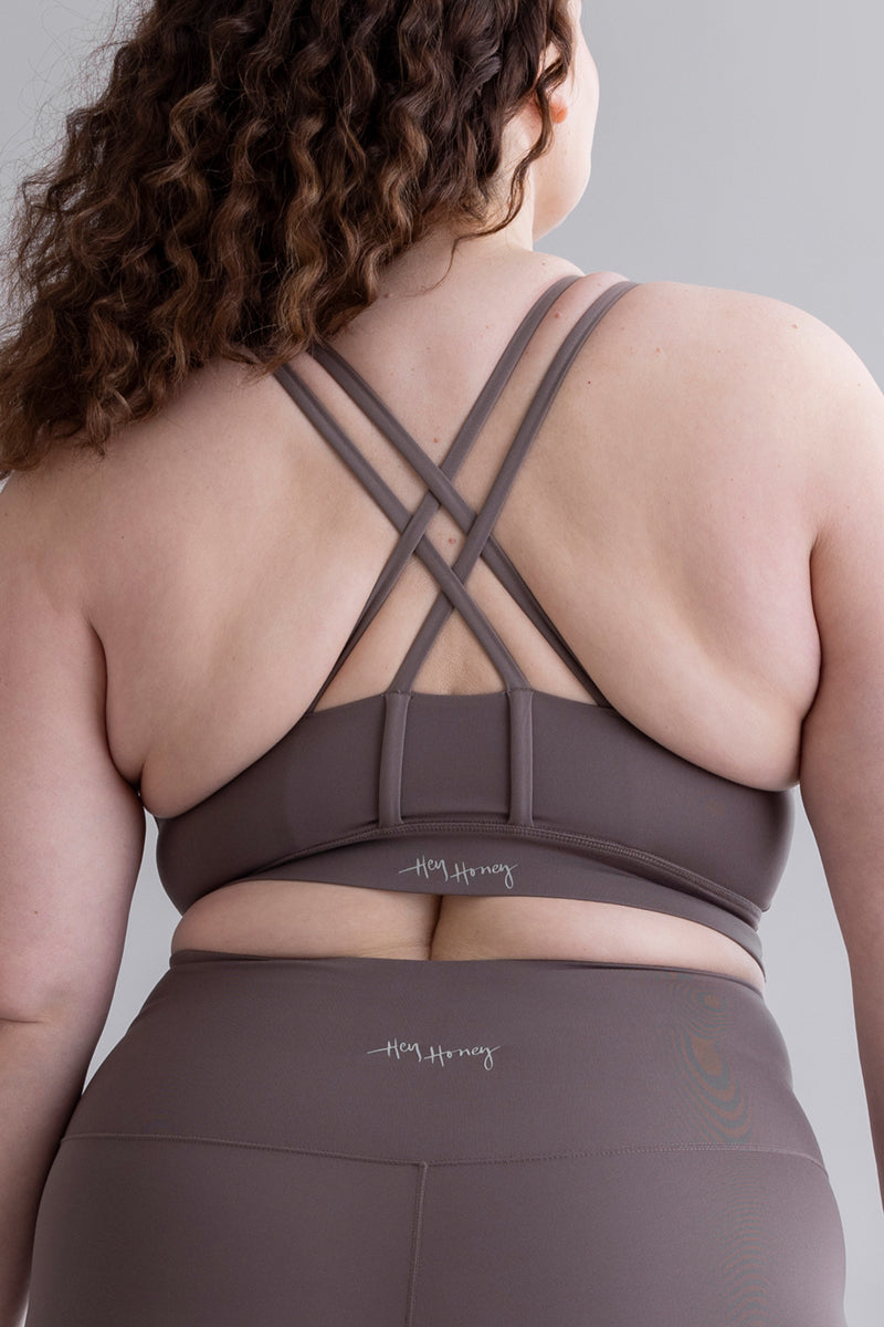 Criss-Cross Bra Cotton Touch Taupe