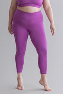 Leggings Cropped Striking Purple | Hey Honey & Active Wear