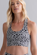Racerback Bra Mono Leo Stone | Hey Honey & Active Wear