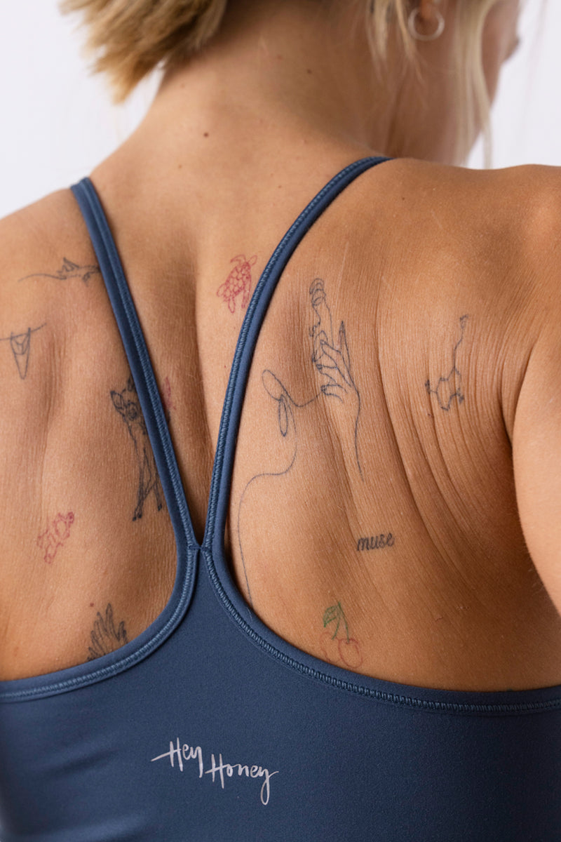 Longline Bustier Cotton Touch Teal