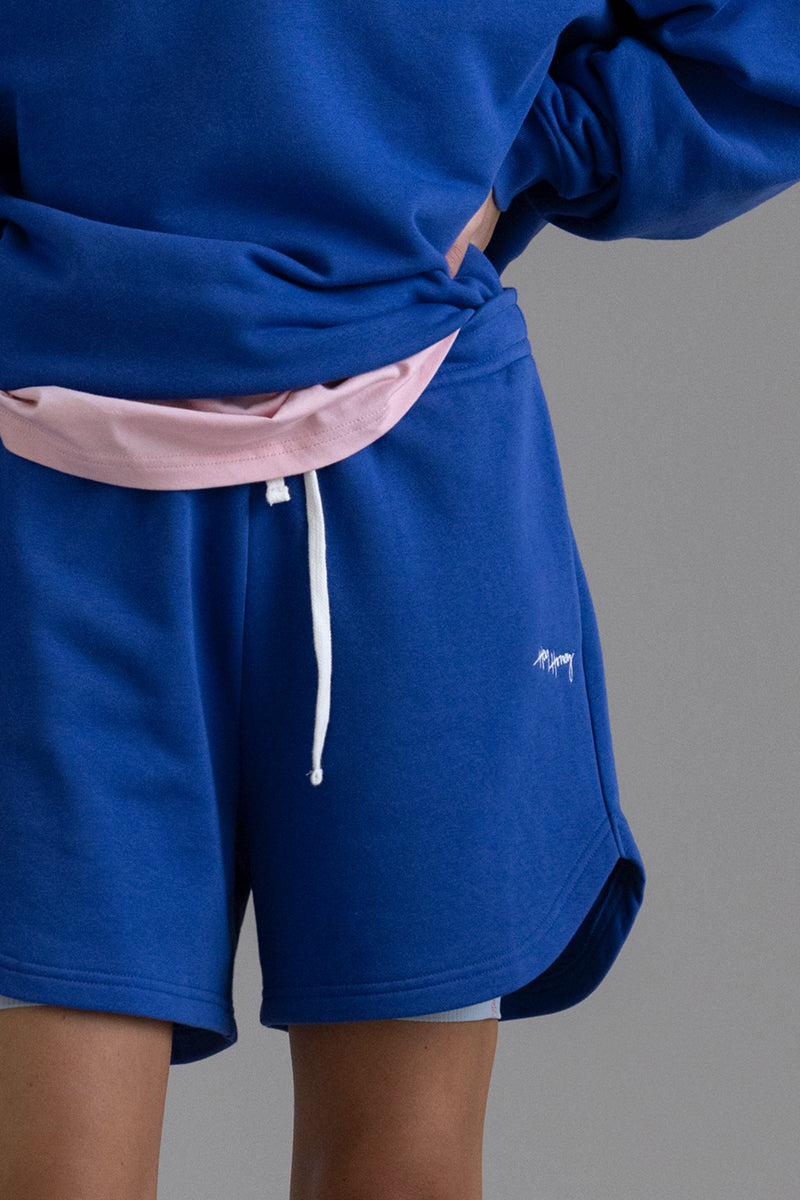 Boxing Sweat Shorts Royal Blue | Hey Honey