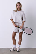 Short Sleeve Sweat Off White | Hey Honey & Active Wear