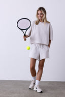 Short Sleeve Sweat Off White | Hey Honey & Active Wear