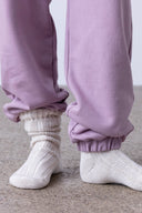Cuff Sweat Pants Mauve | Hey Honey & Active Wear