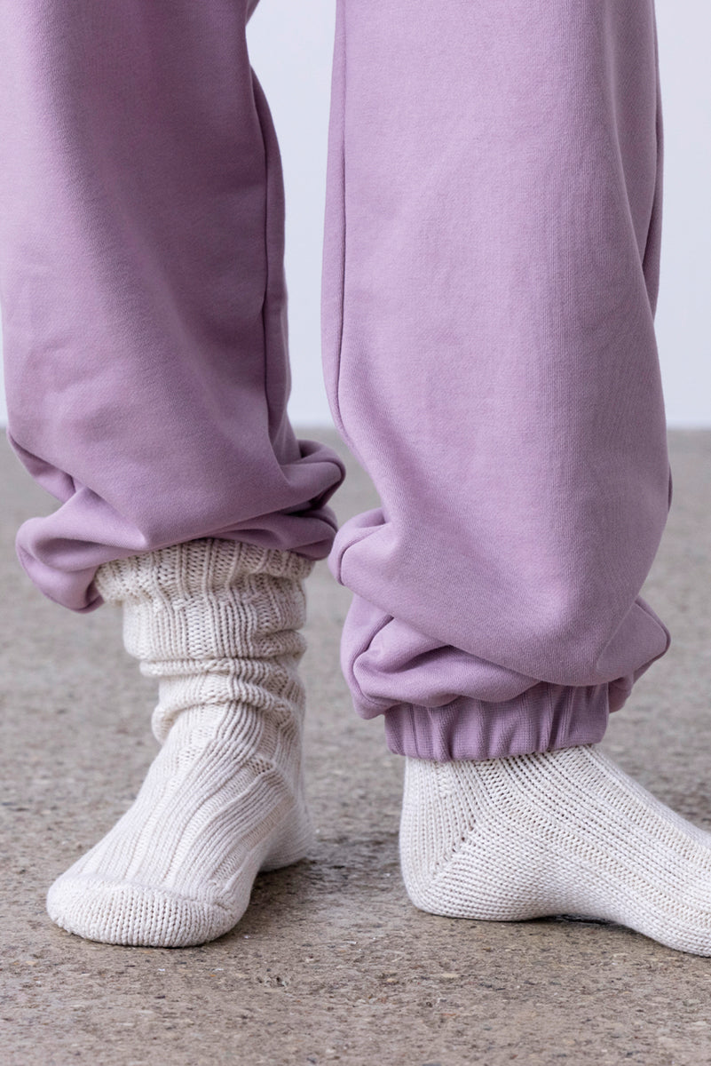 Cuff Sweat Pants Mauve | Hey Honey & Active Wear